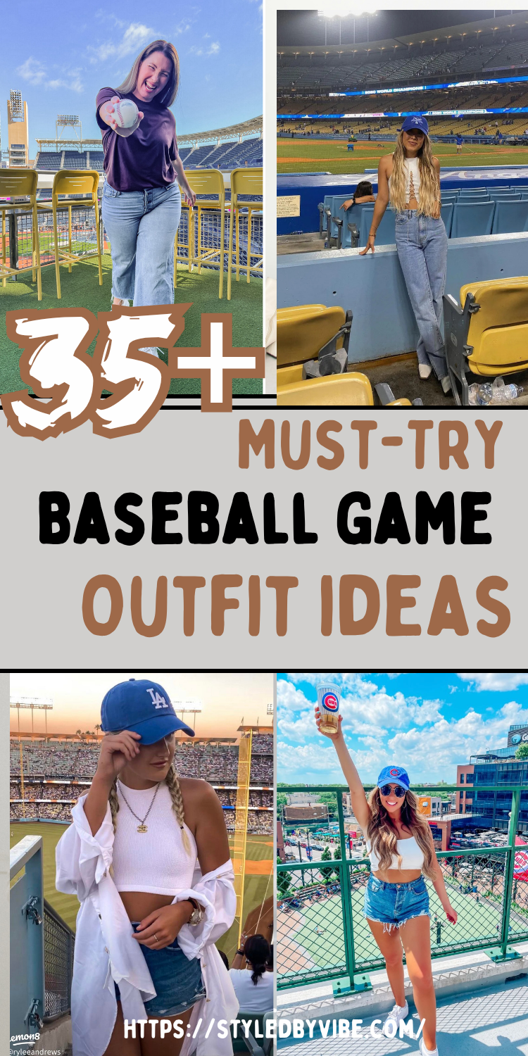 35+ Baseball Game Outfit Ideas: What to Wear to the Ballpark