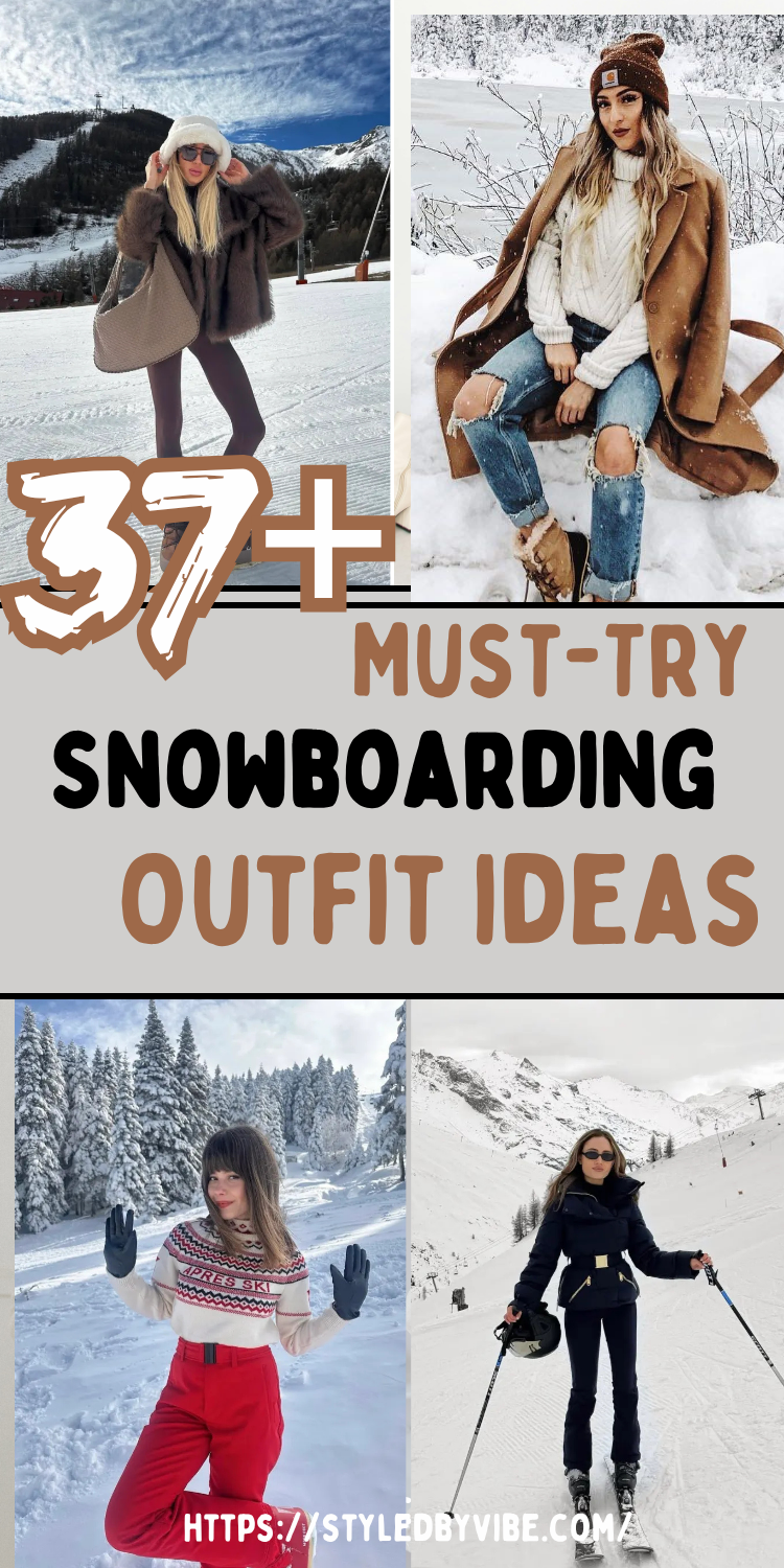 ❄️ 37 Snowboarding Outfit Ideas to Ride in Style & Comfort