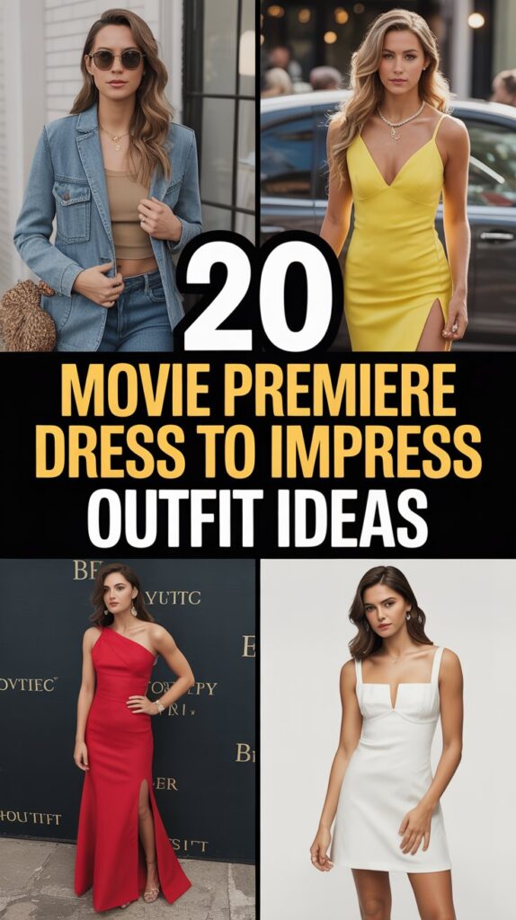 Movie Premiere Dress to Impress Outfit Ideas