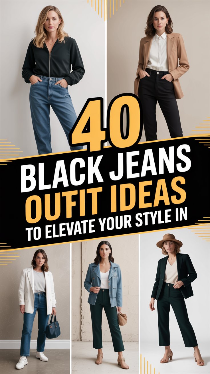 40 Black Jeans Outfit Ideas to Elevate Your Style in 2025