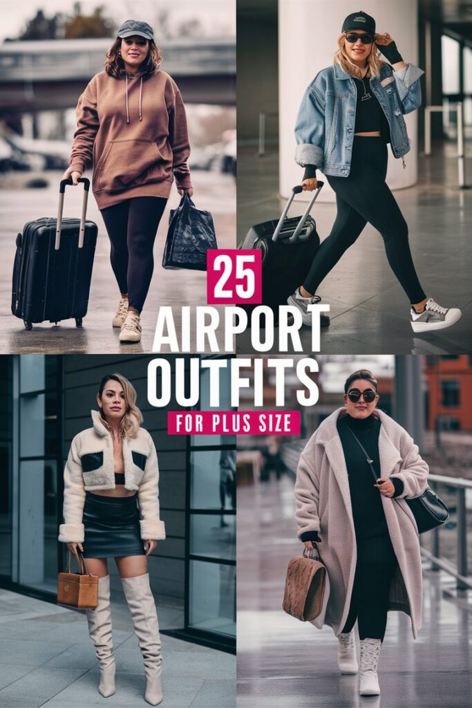 ✈️ 25+ Airport Outfit Ideas for Plus Size Women (Comfort + Style)