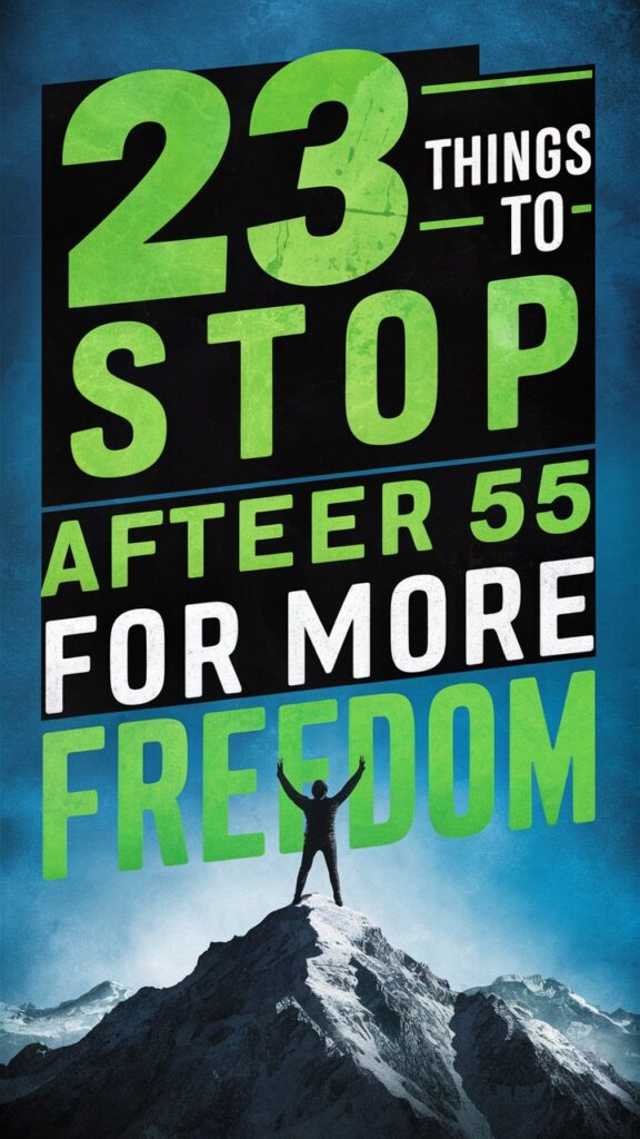 23 Things to STOP After 55 for More Freedom