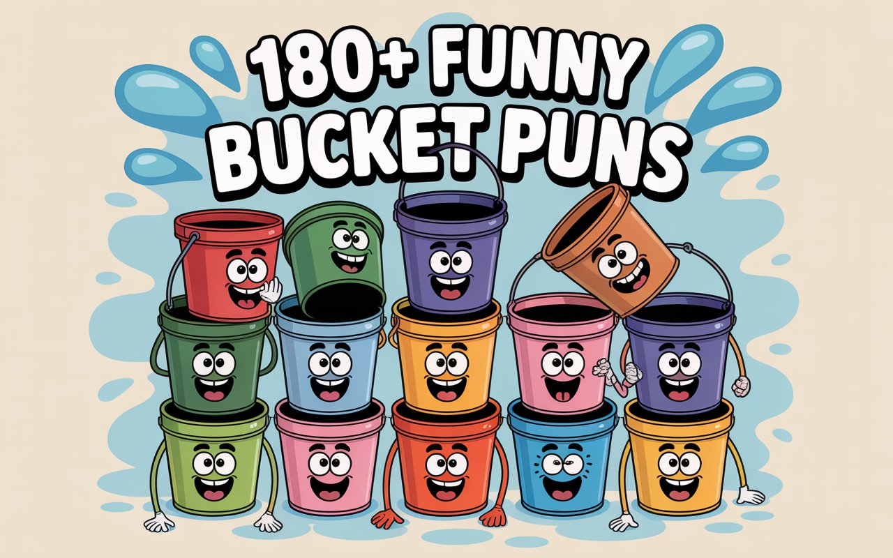 Funny Bucket Puns