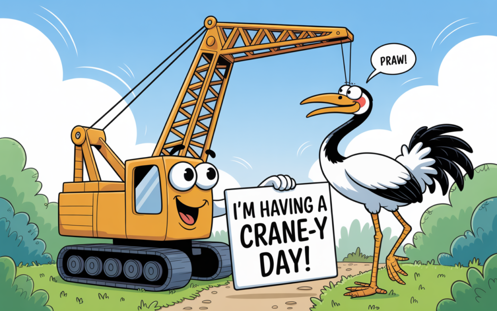 Funny Crane Puns & Jokes