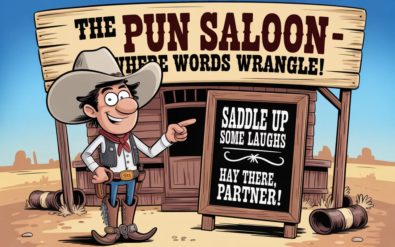 Cowboy jokes Wordplay