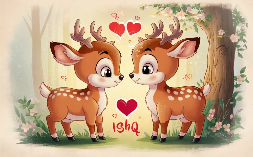 Cute Ishq Moments-Deer Edition