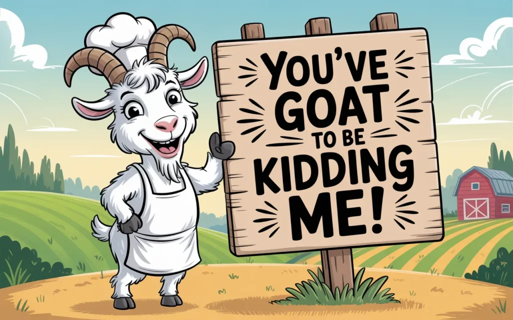 Funny Goat Pun