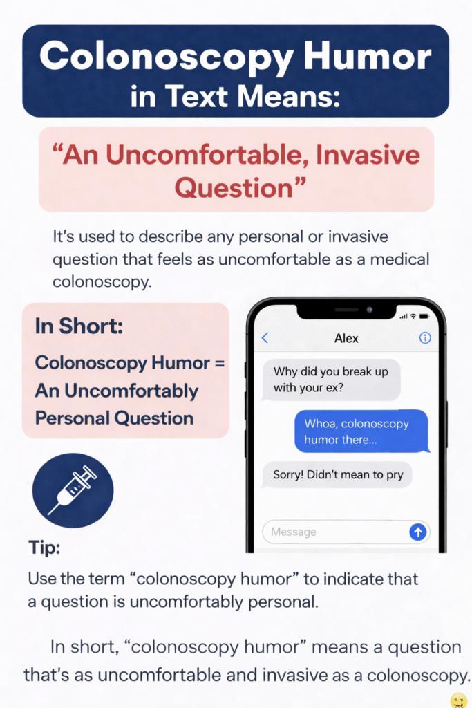 What Does Colonoscopy Humor Mean in Text Real Meaning