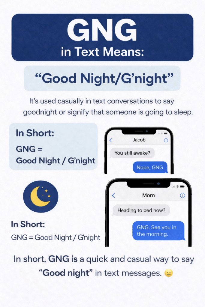 What Does GNG Mean in Text