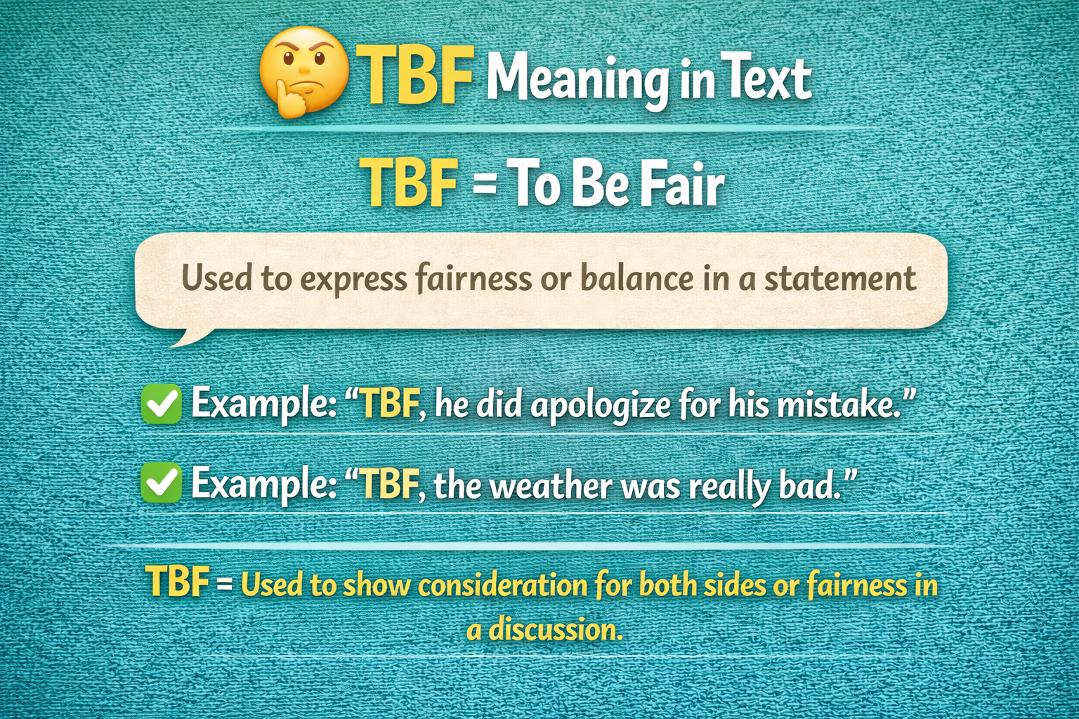 TBF Mean in Text