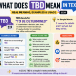 What Does What TBD Means in Text