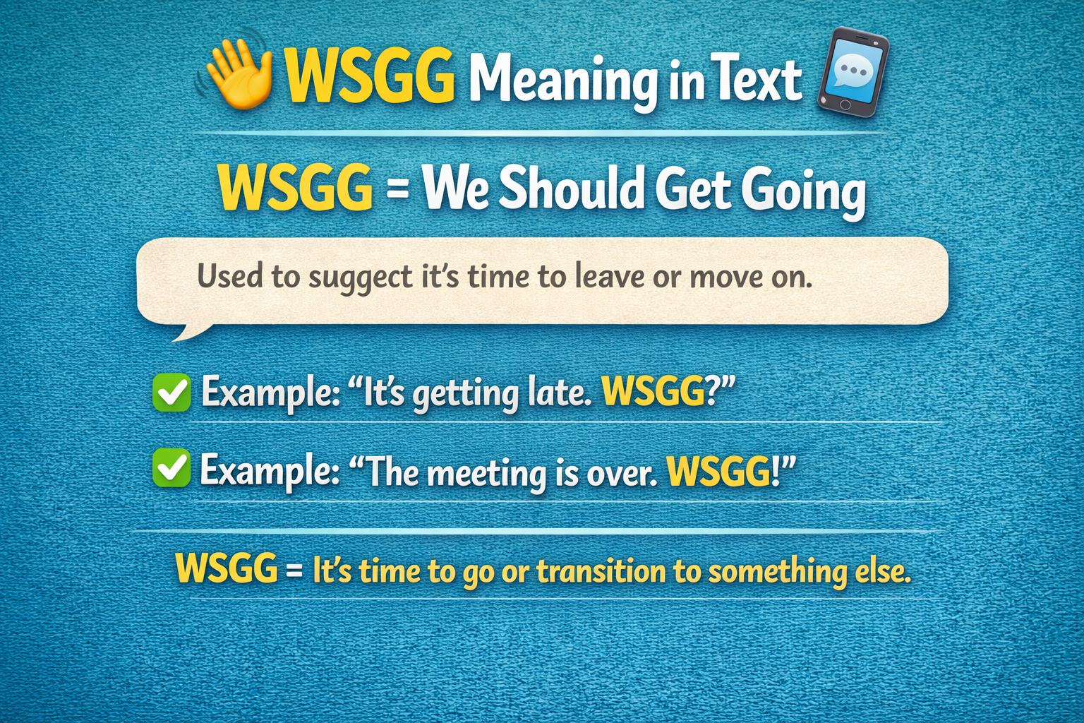 WSGG Mean in Text