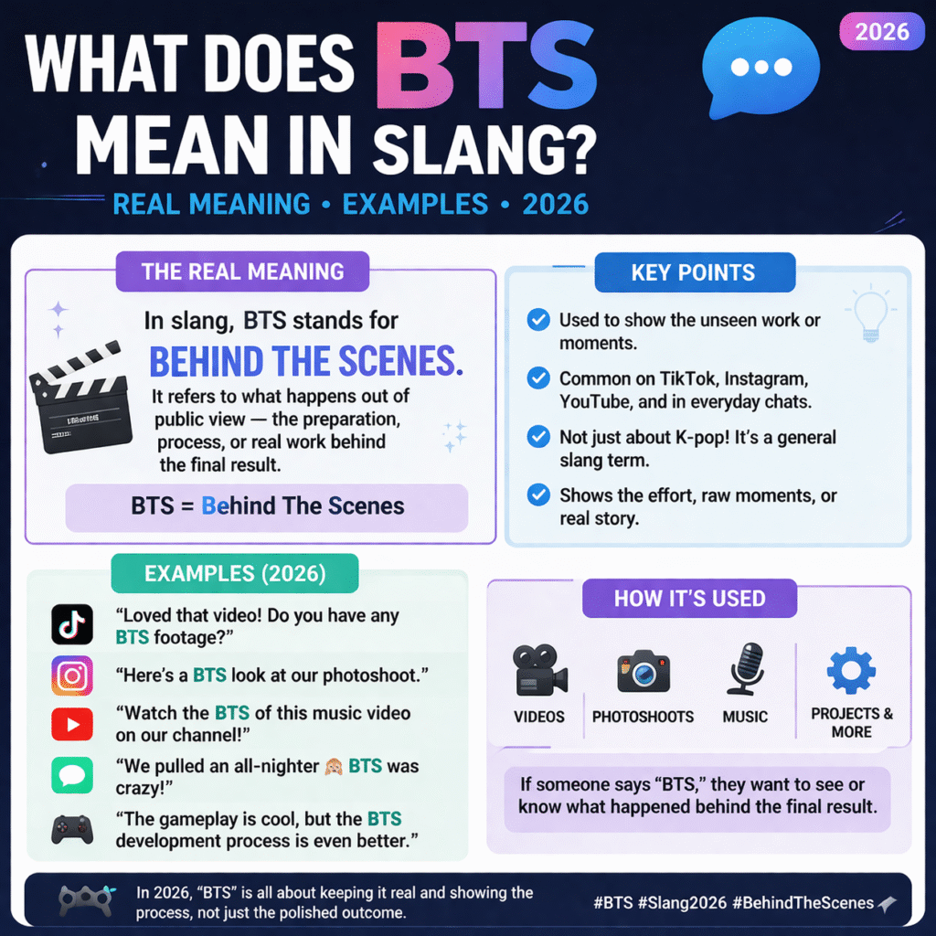 What Does BTS Mean in Slang