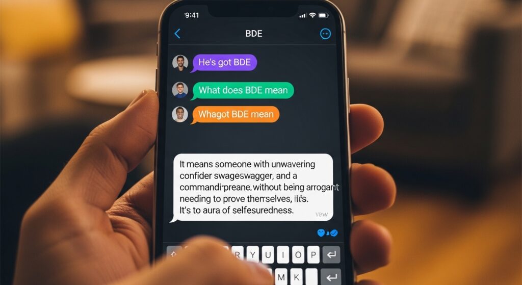 What Does BDE Mean in Text