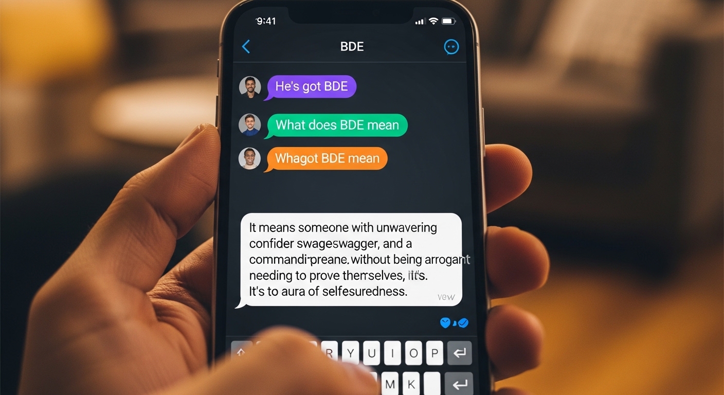 What Does BDE Mean in Text