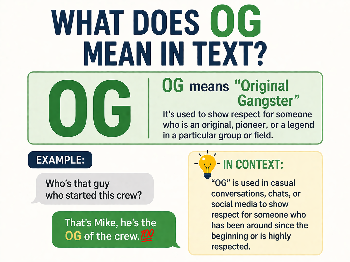 What Does OG Mean in Text