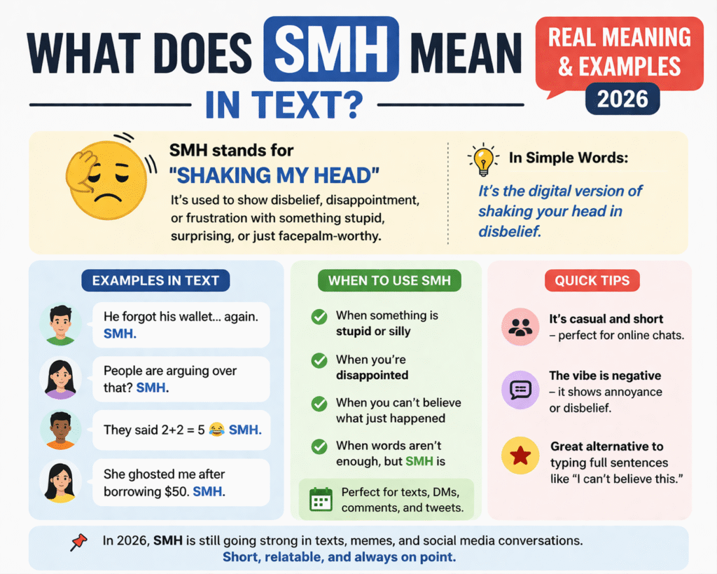What Does SMH Mean in Text