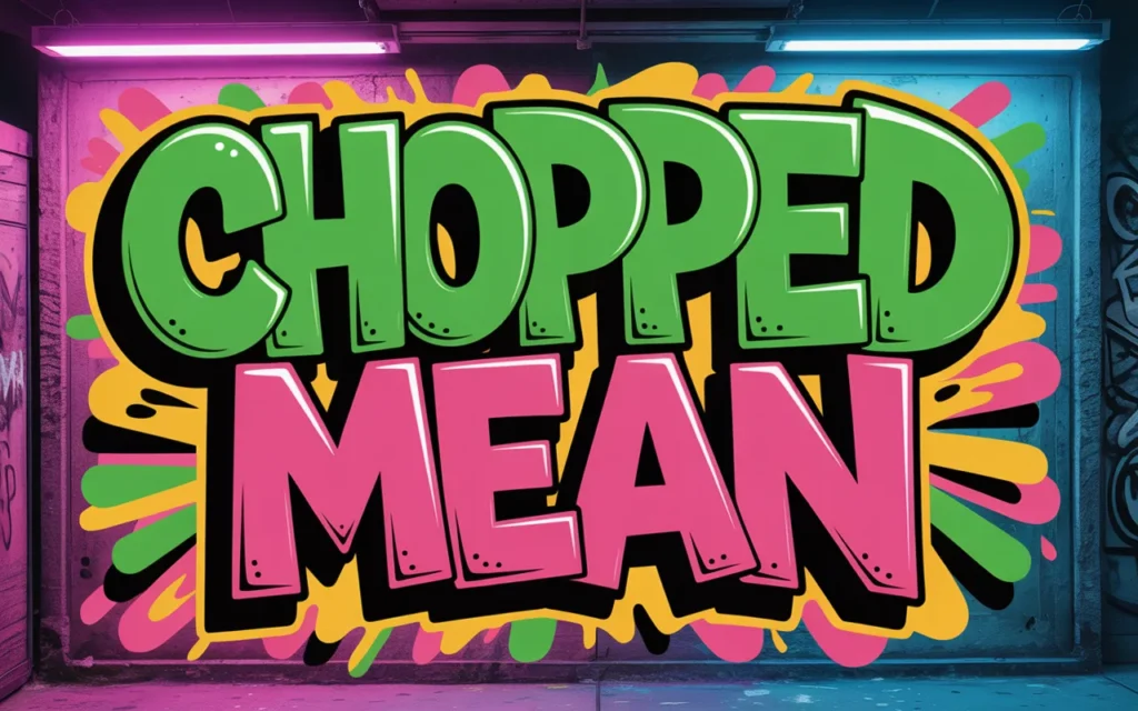 Chopped Mean in Slang