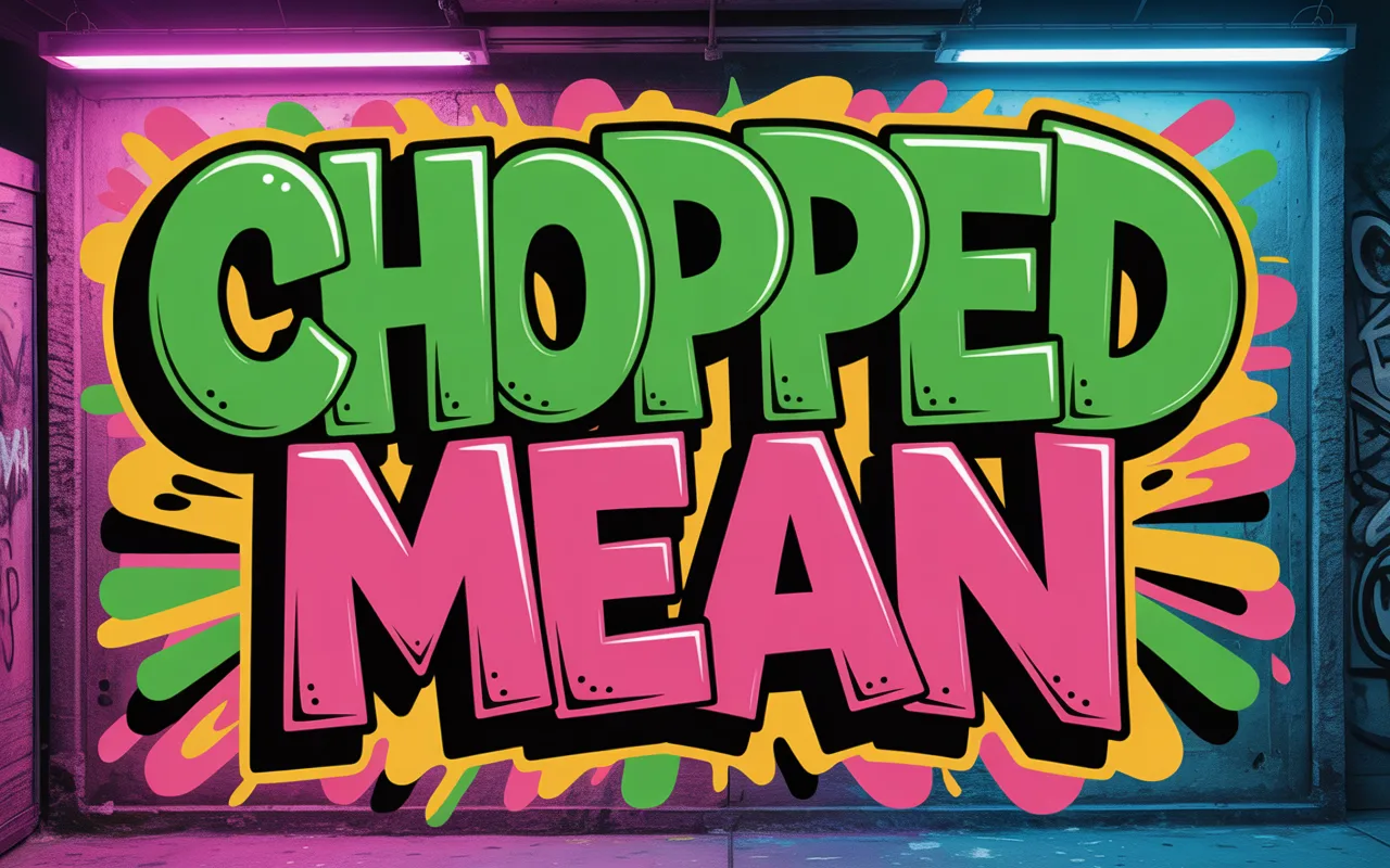 Chopped Mean in Slang