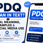 PDQ Mean in Text