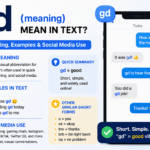 gd meaning Mean in Text